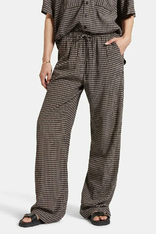 Style Without Limits Hudson Lounge Pant - Washed Black/Cinder Grey Diamond Check