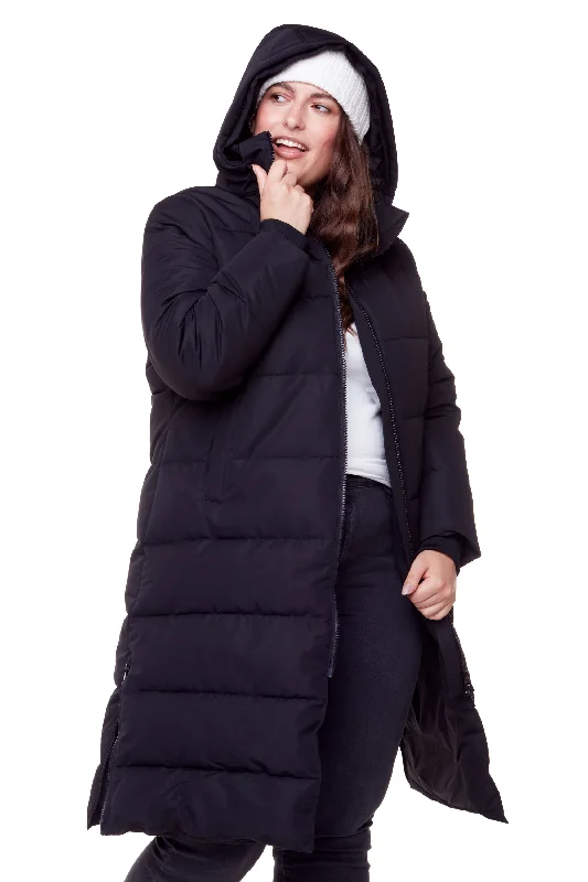 Season Offer KLUANE PLUS | WOMEN'S VEGAN DOWN (RECYCLED) ULTRA LONG LENGTH PARKA (PLUS SIZE)