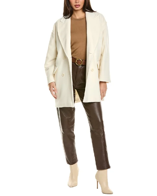 Limited Stock, Big Sale Max Mara Meana Short Wool & Cashmere-Blend Coat