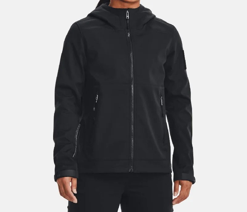 Trend Leading Collection Tactical Softshell Jacket In Black