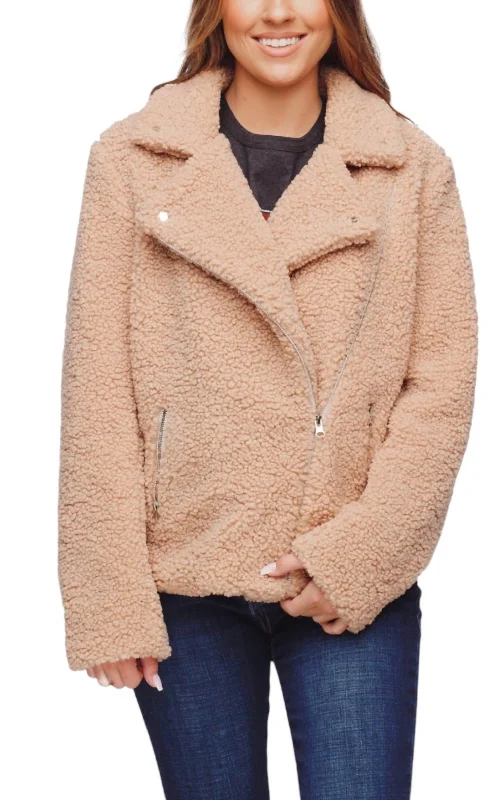 Anniversary Sale Teddy Jacket In Taupe