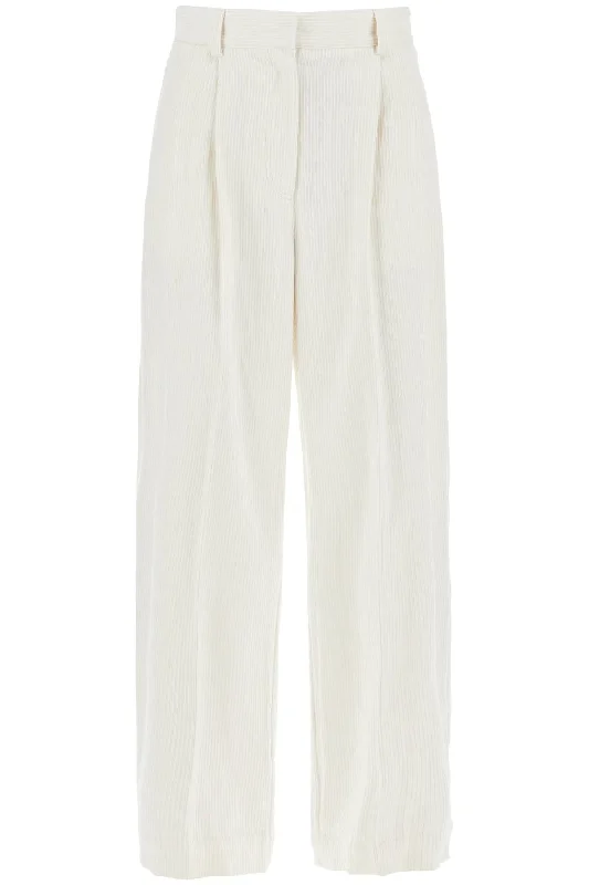 Tropical Island - Inspired Attire Toteme Women's Silk And Cotton Corduroy Pants Made