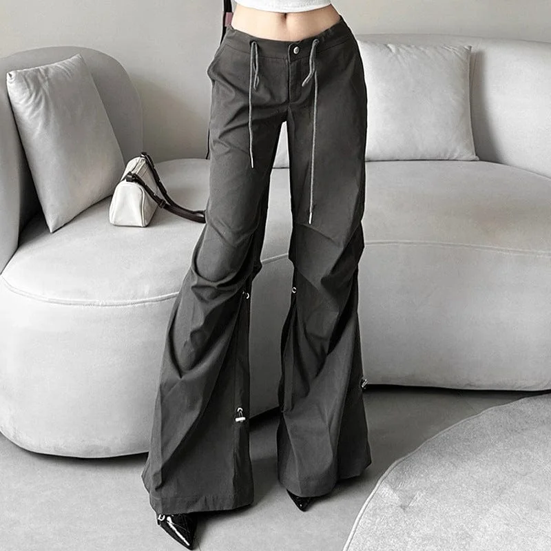 Versatile Outfits Women's Grunge Drawstring Casual Pants