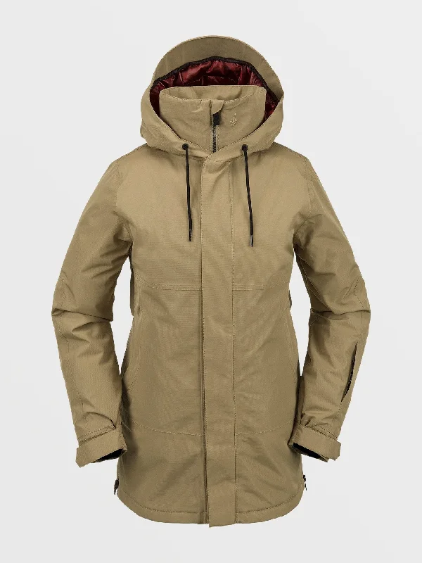 Chic And Edgy Womens Paxson 2L Tds Inf Parka - Dark Khaki