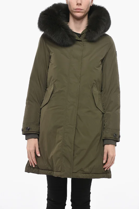 The Epitome Of Modern Women's Fashion Woolrich Fur Hood KEYSTONE Parka